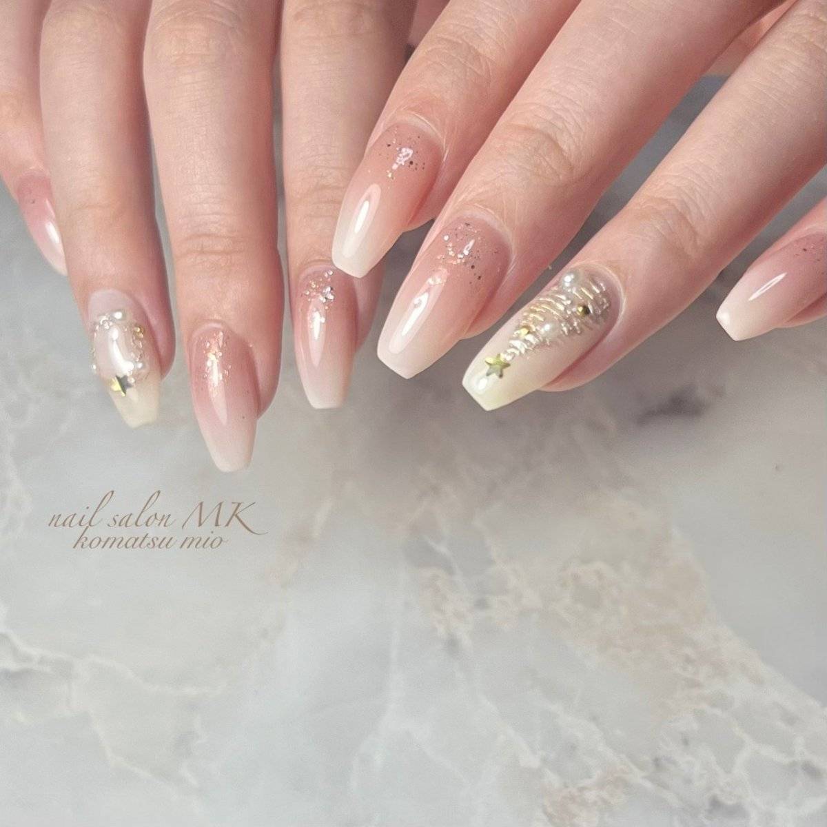 ヌーディーピンクネイル