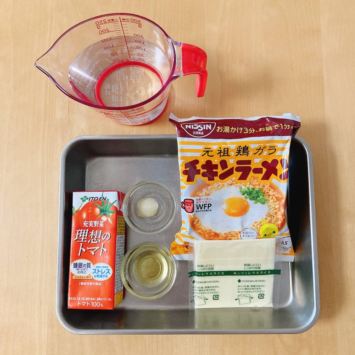 チキンラーメン公式の「ニンニクトマチキ」のレシピ