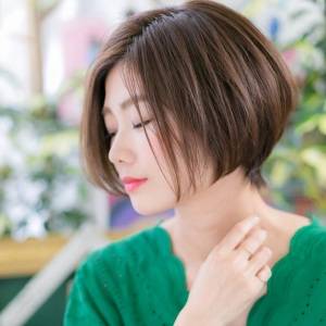  まとまり感大人ボブ 