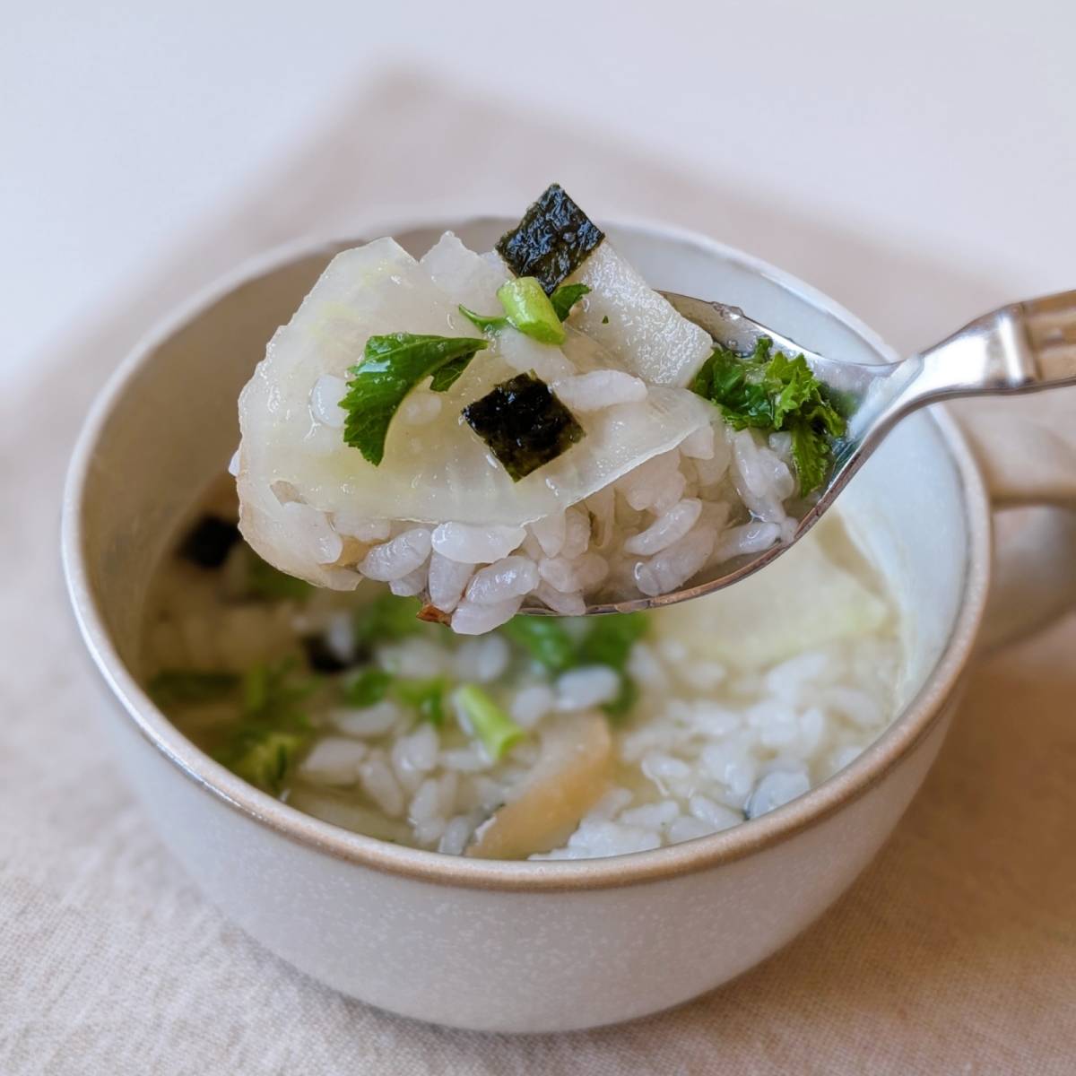 永谷園公式の「松茸風味のみぞれ雑炊」のレシピ