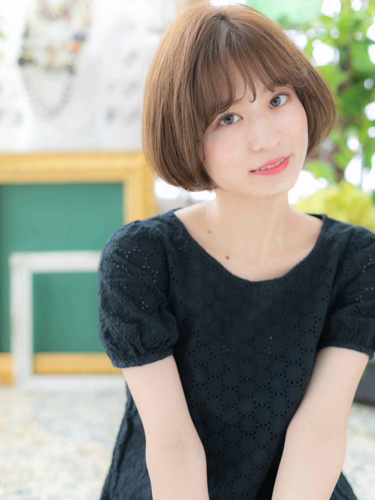 まとまり感丸みボブ