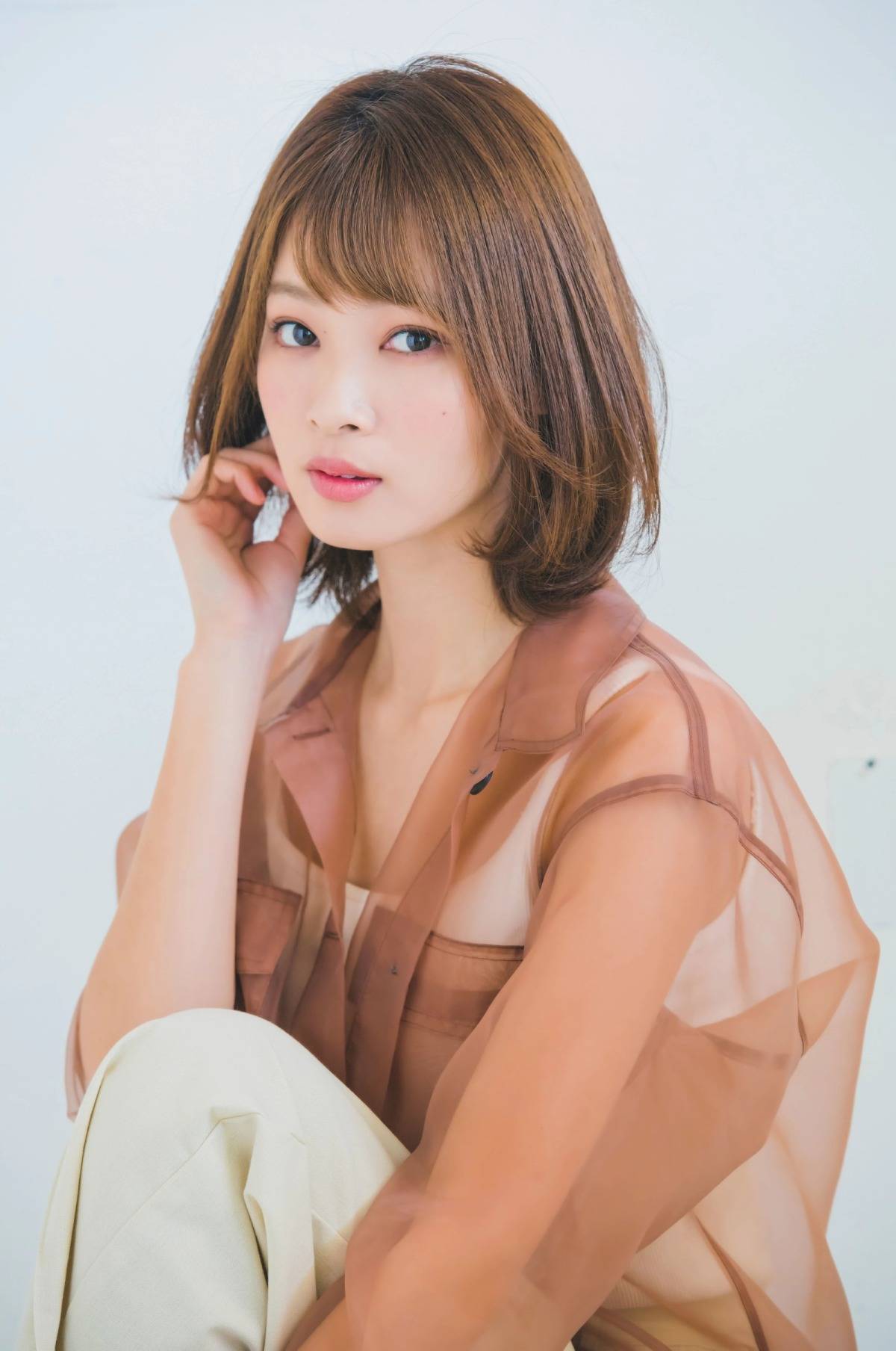 大人カジュアルなロングボブ