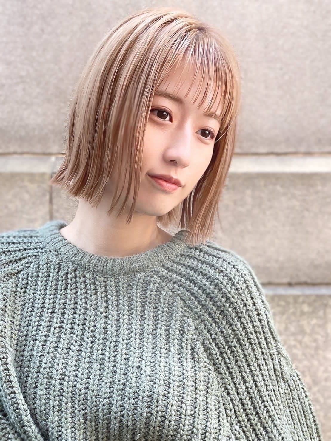 ハイトーンカラーボブ