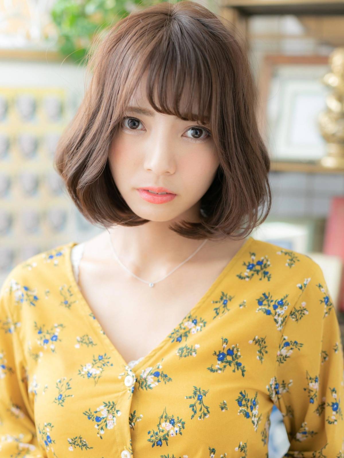 レトロな重めボブ