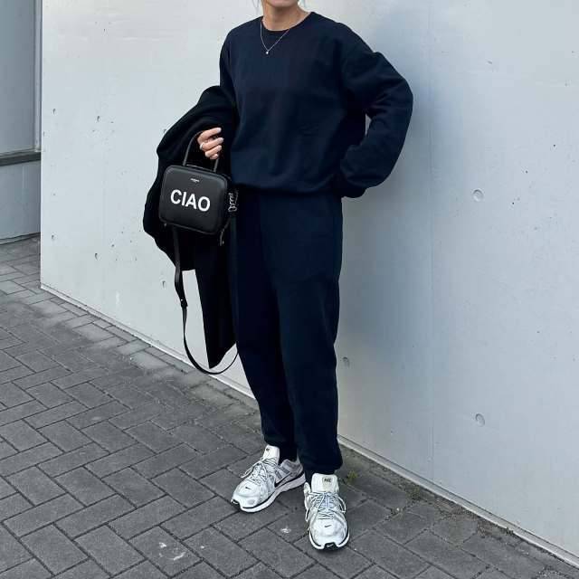 ネイビー×グレー