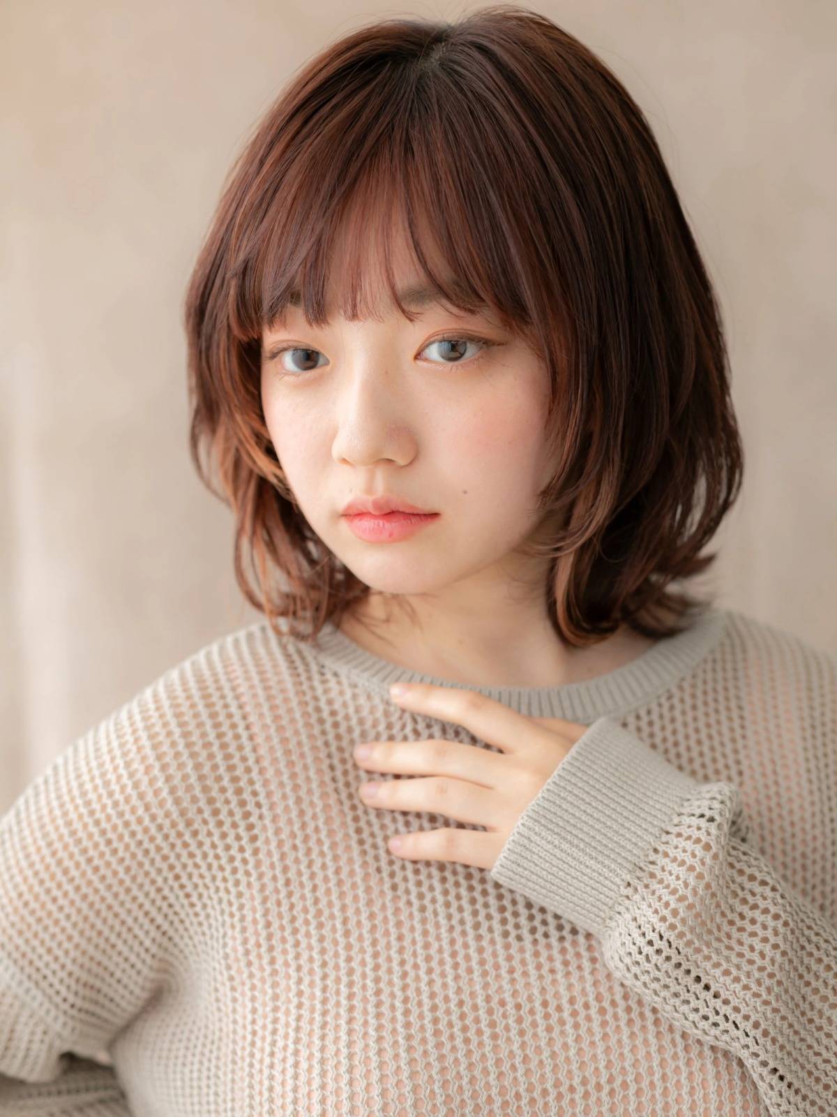 メリハリ感ウルフボブ