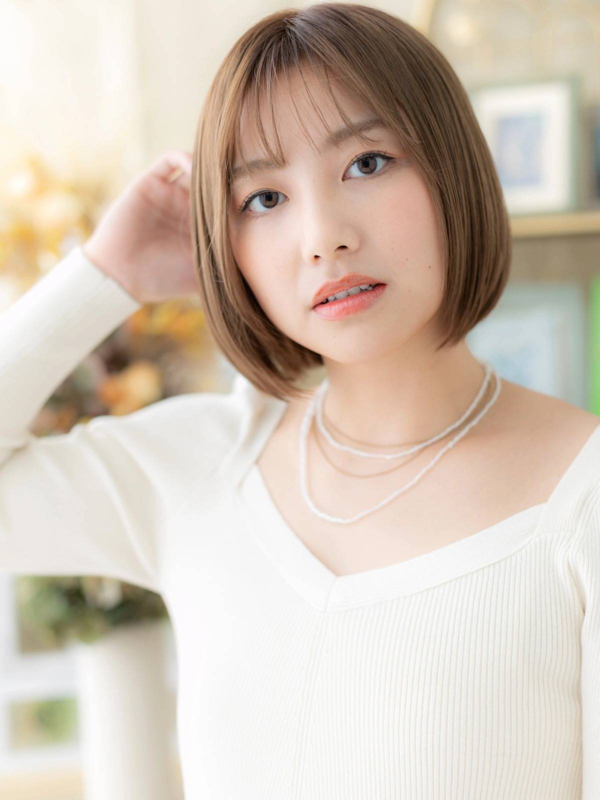 上品見え丸みボブ