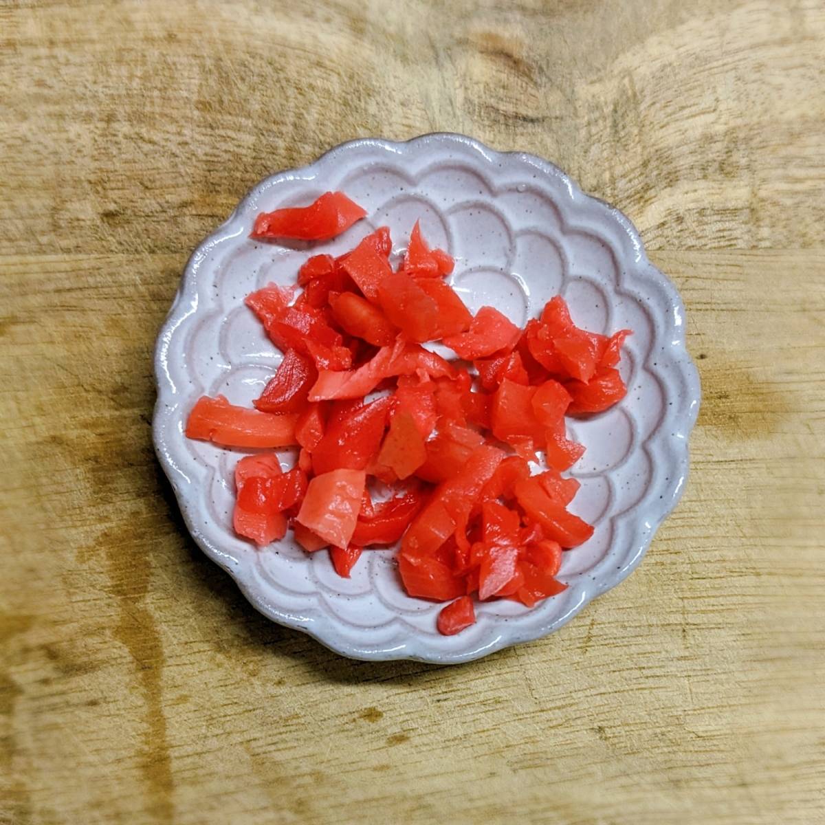 いちまさ公式の「カニかまの磯部揚げ紅生姜味」のレシピ