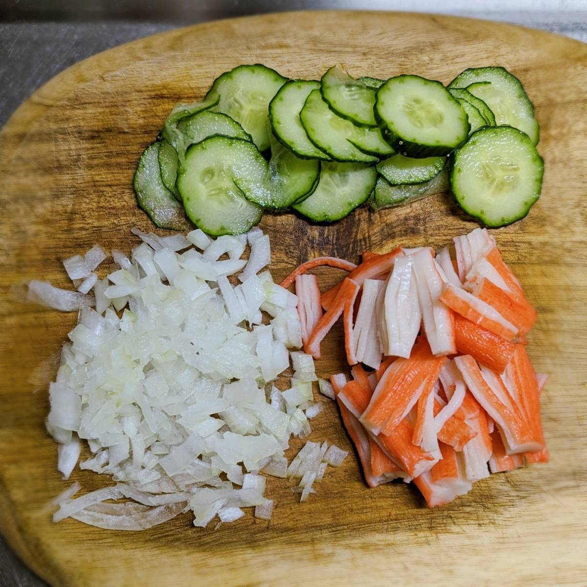 いちまさ公式の「たっぷりカニかまのマカロニサラダ」のレシピ