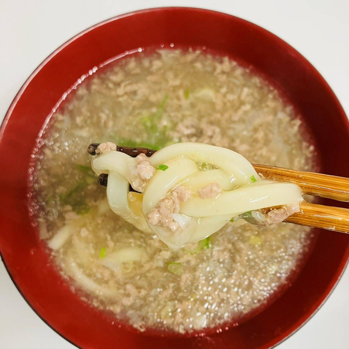 テーブルマーク公式の「鶏塩しょうがあんかけうどん」のレシピ