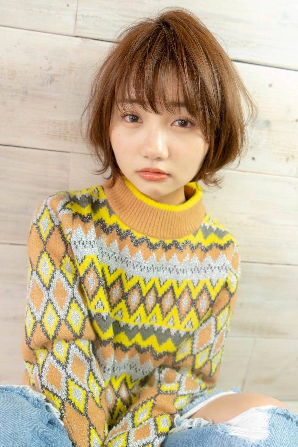 やわらかひし形ボブ