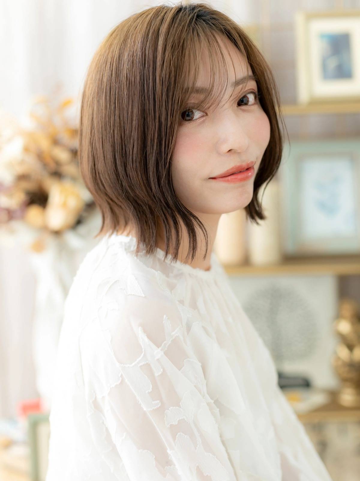 上品なくびれシルエットボブ