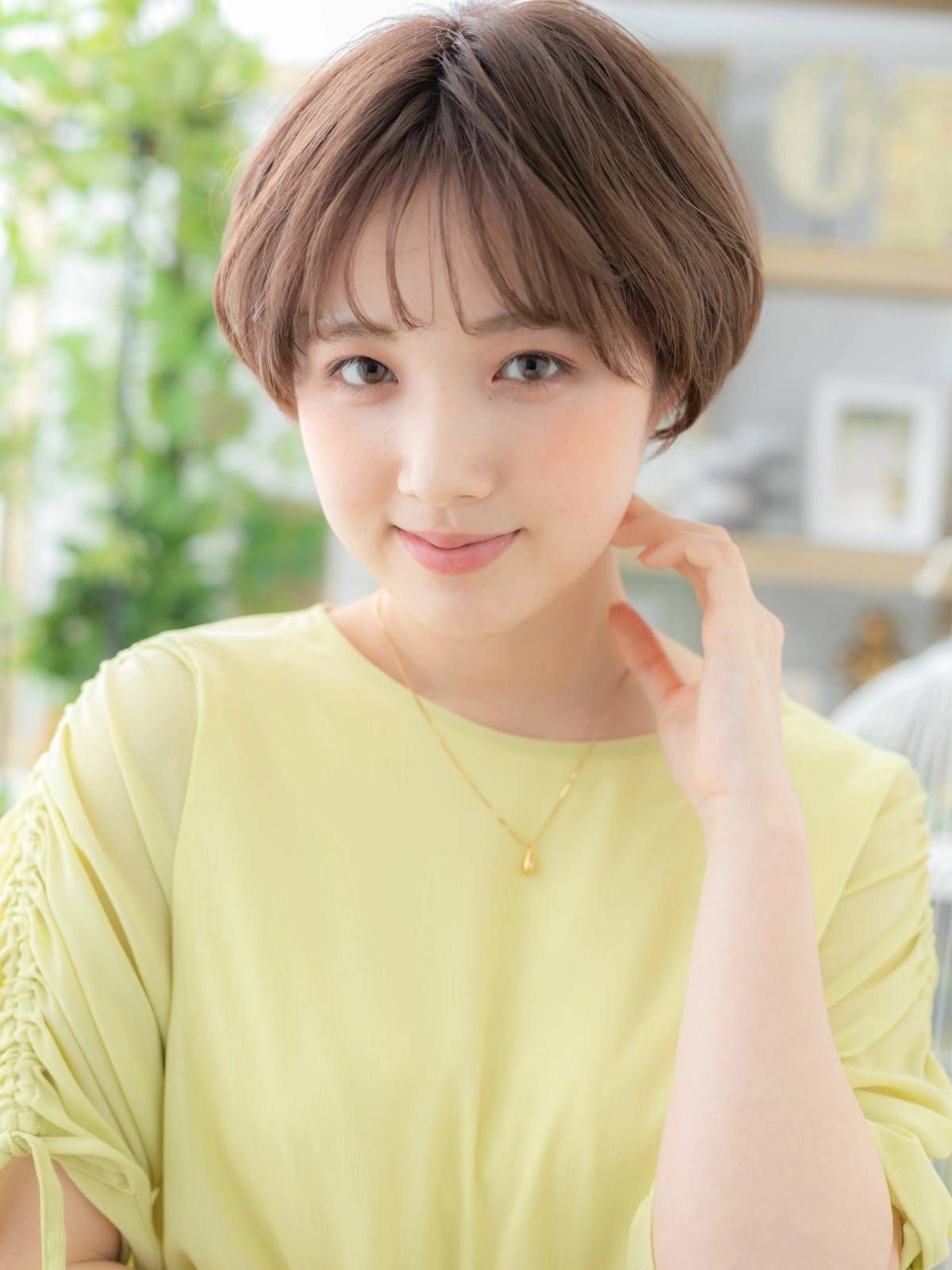 ことりベージュのマッシュショート