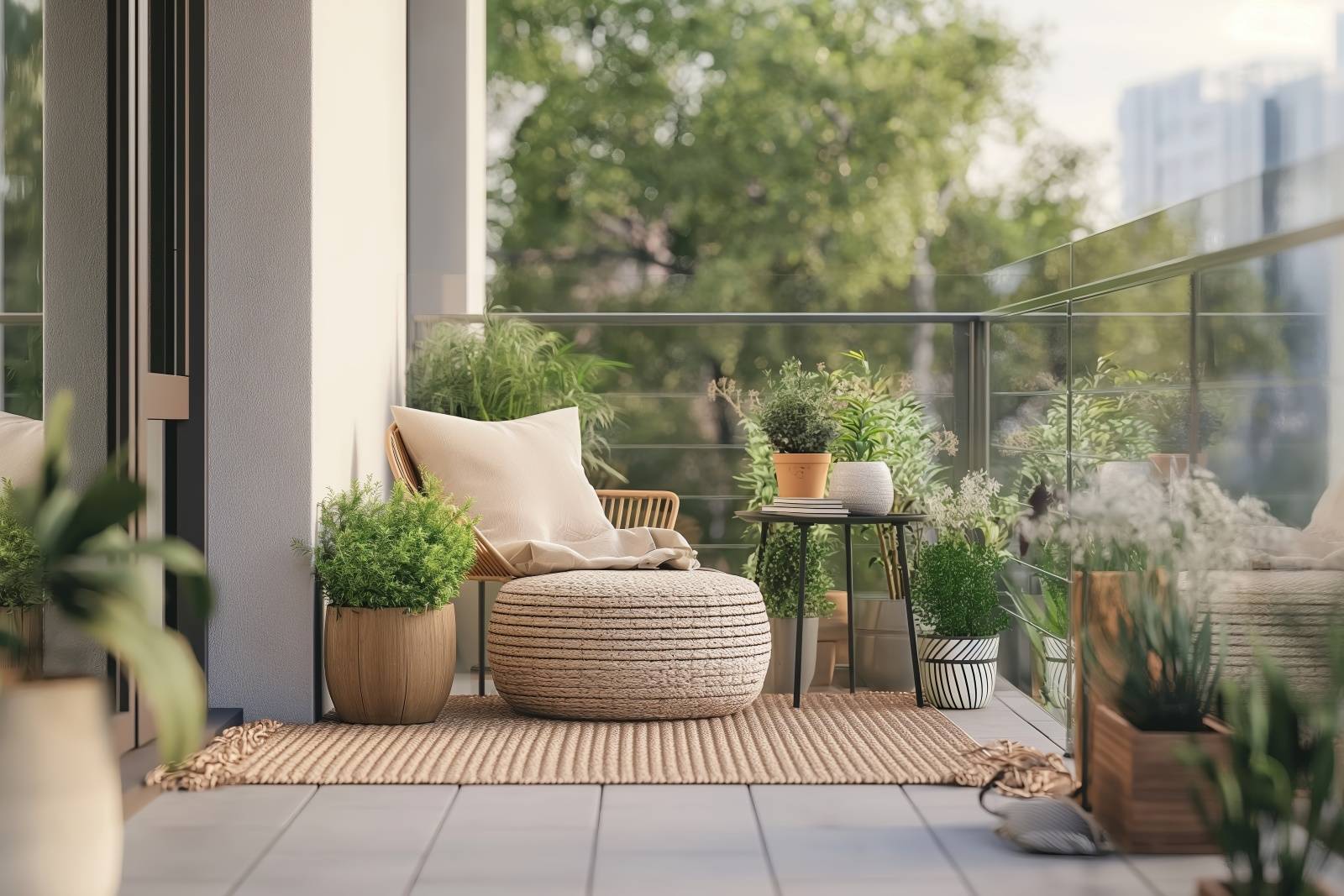 バルコニー　厄除け　観葉植物