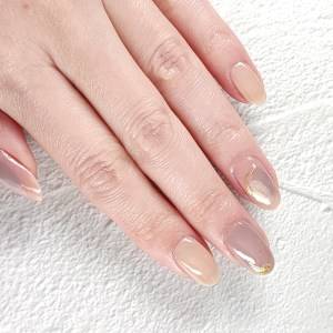  塗りかけネイル 