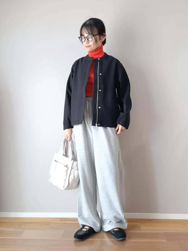 赤をアクセントにする♡