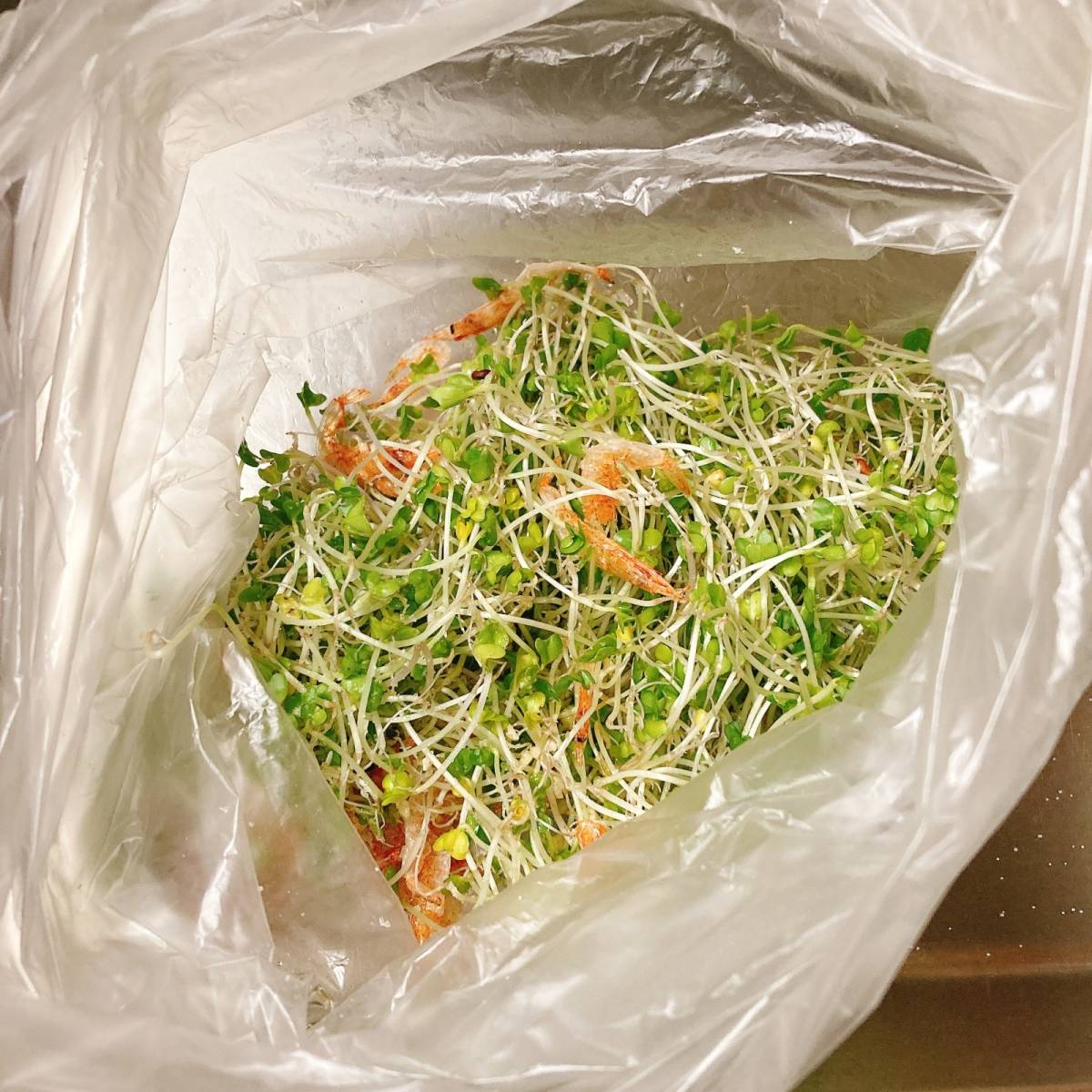 JAグループ公式の「❤もやしとキャベツと花小エビのとりあえず❤」のレシピ