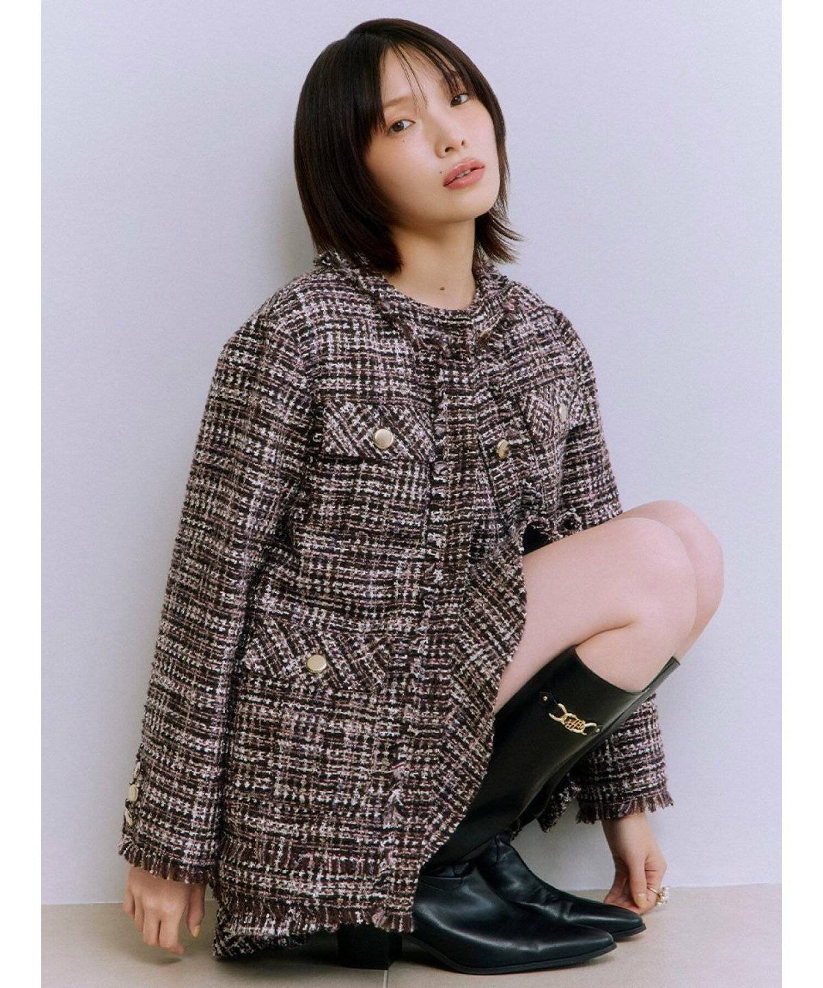 冬コーデの女性