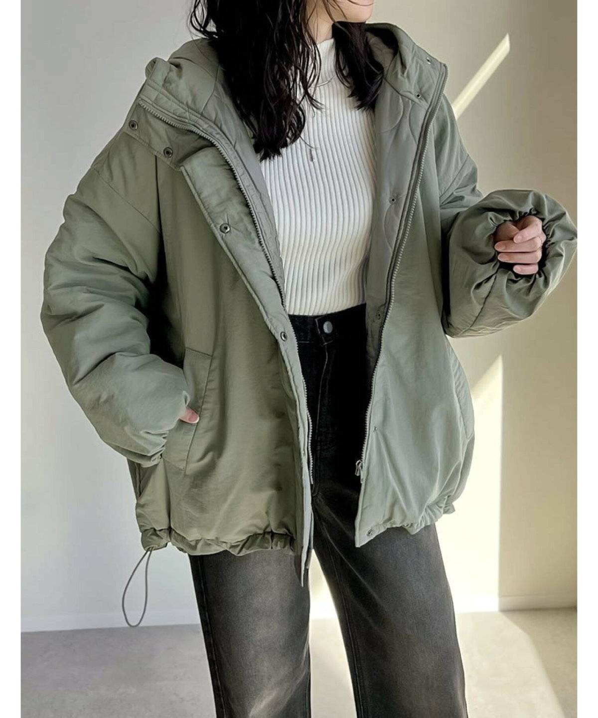 冬コーデの女性