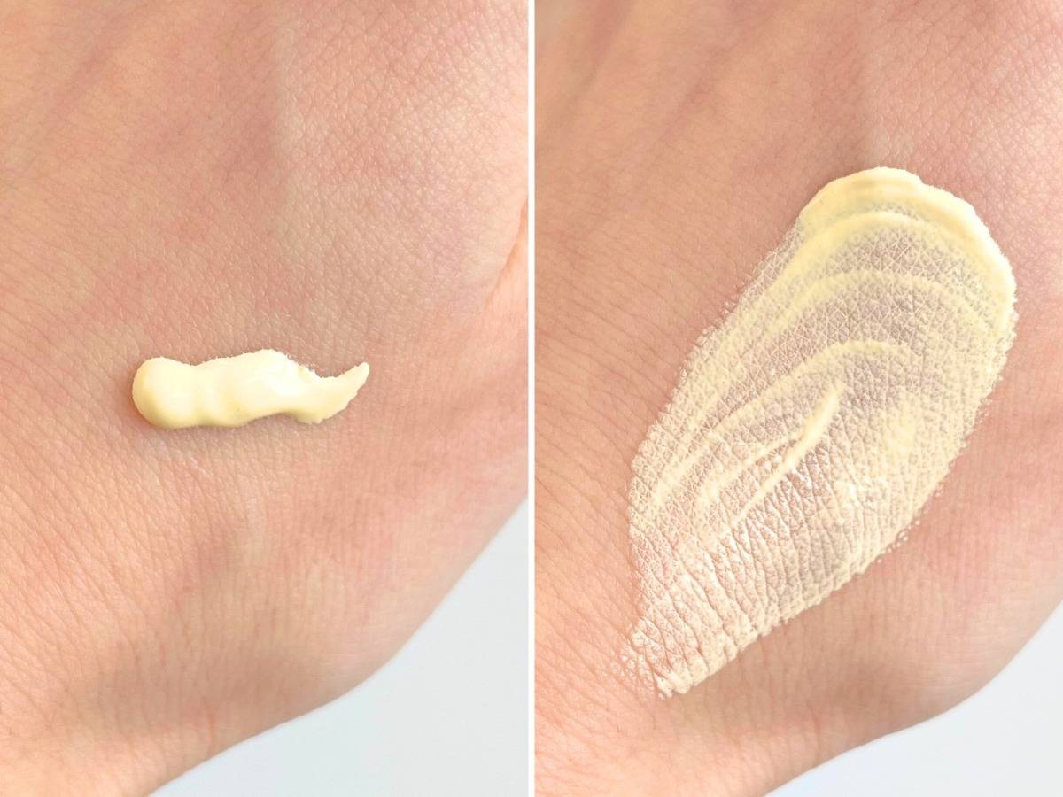 Ririmew トーンアップカラープライマー ヴェールイエローの色味