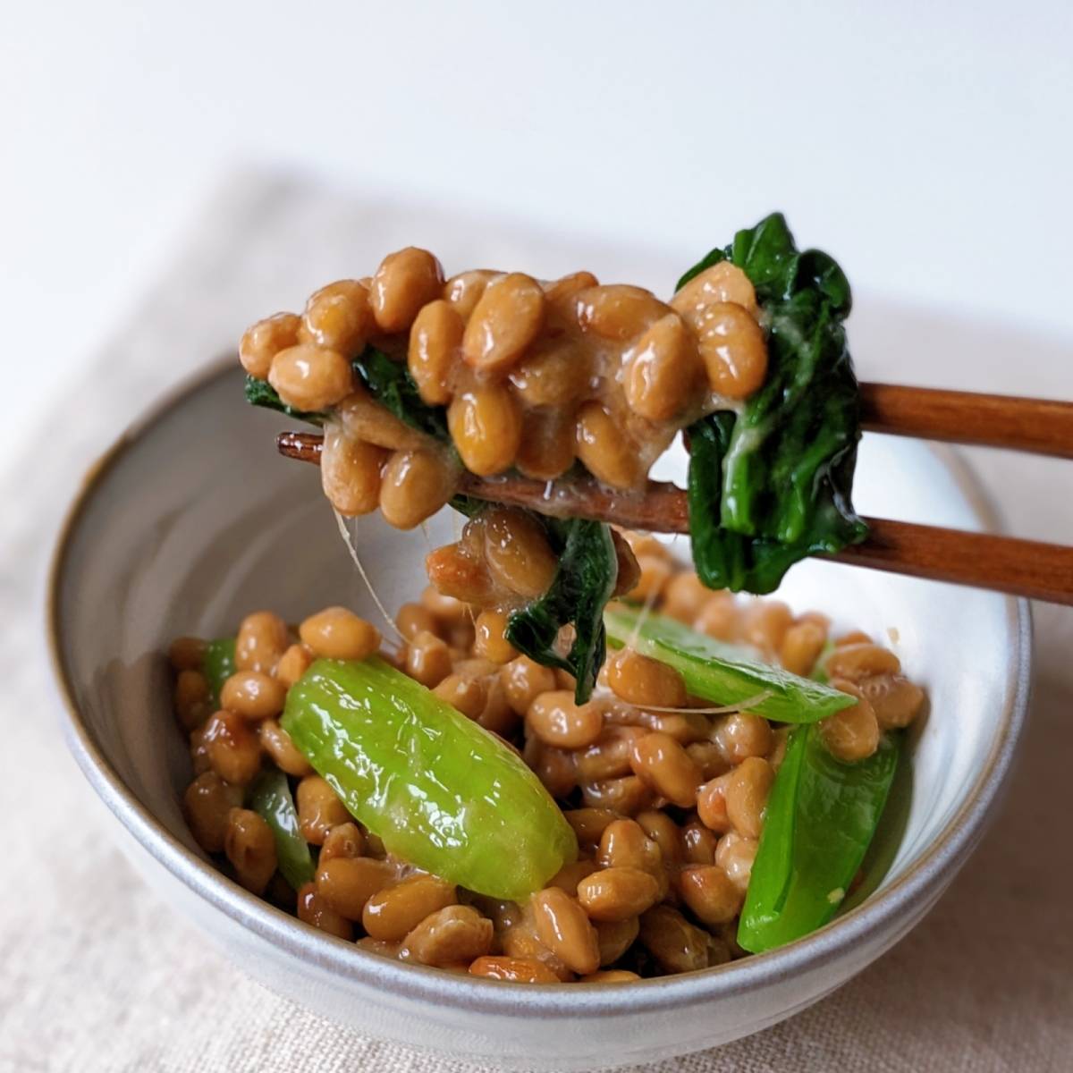 タカノフーズ公式の「青菜納豆」のレシピ