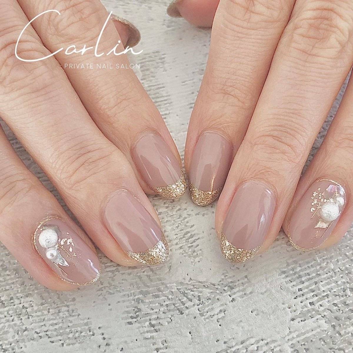 モーヴピンクネイル