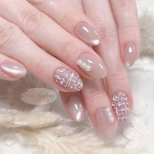  モーヴピンクネイル 