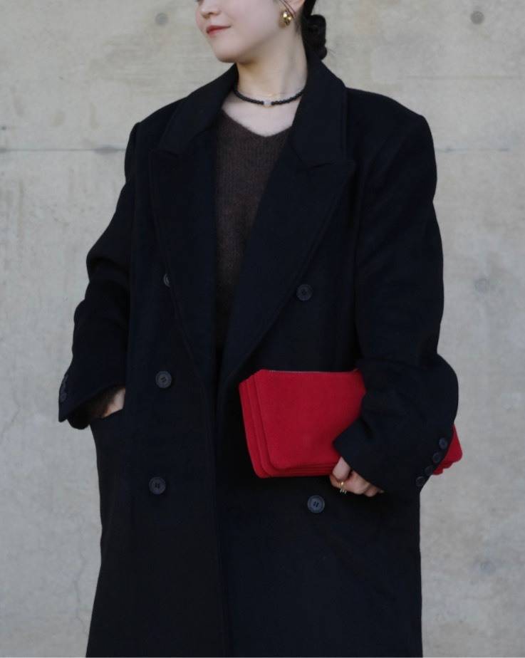 folnuaのウールオーバーコート