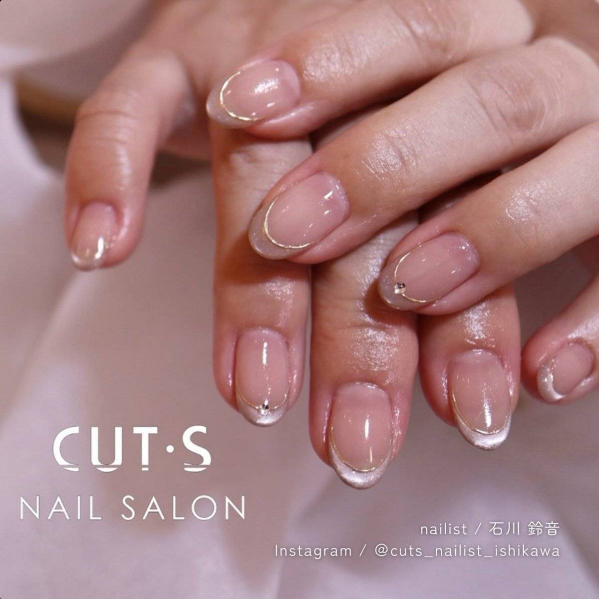 クリアピンクネイル