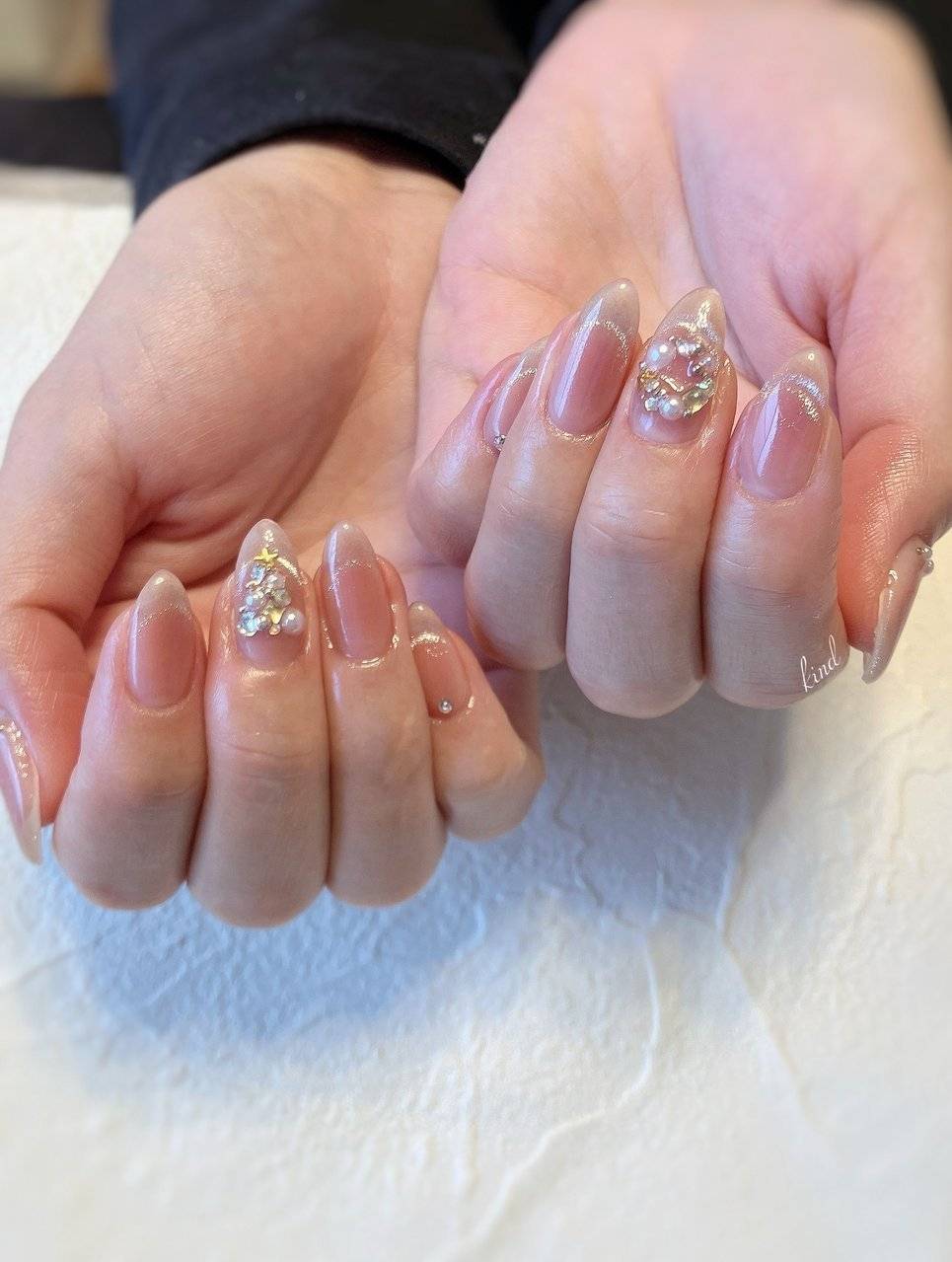 クリアピンクネイル