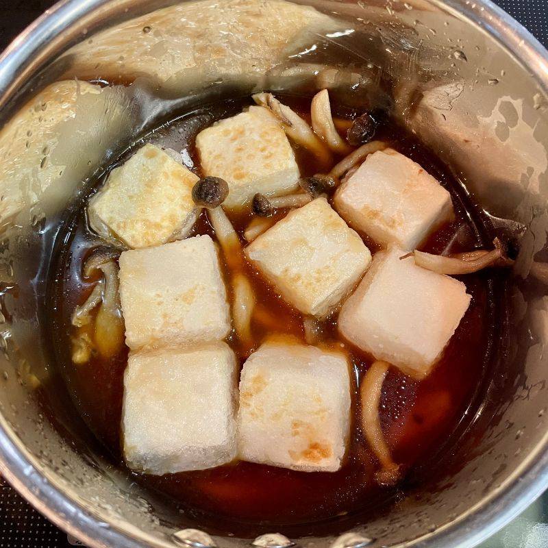 ヤマキ公式の「しめじのあんかけ揚げだし豆腐」のレシピ