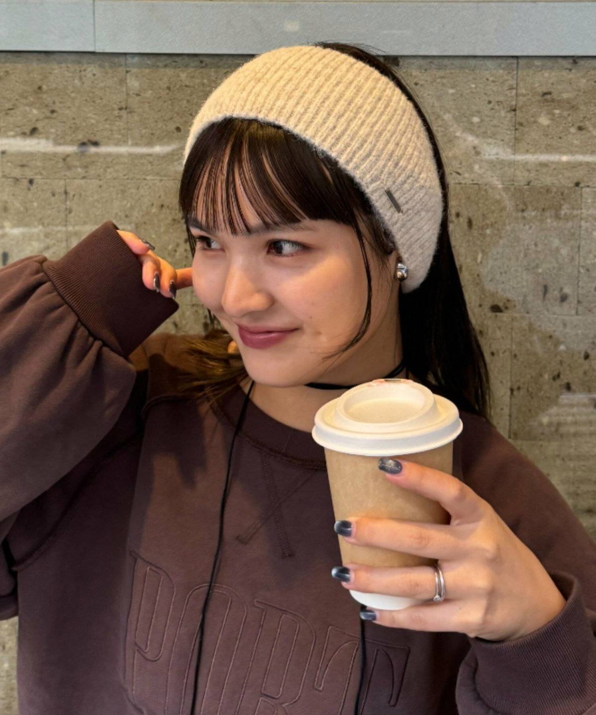 ヘアバンドコーデ