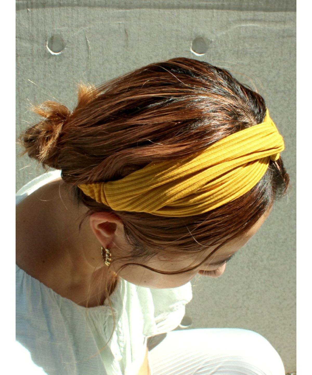 ヘアバンドコーデ