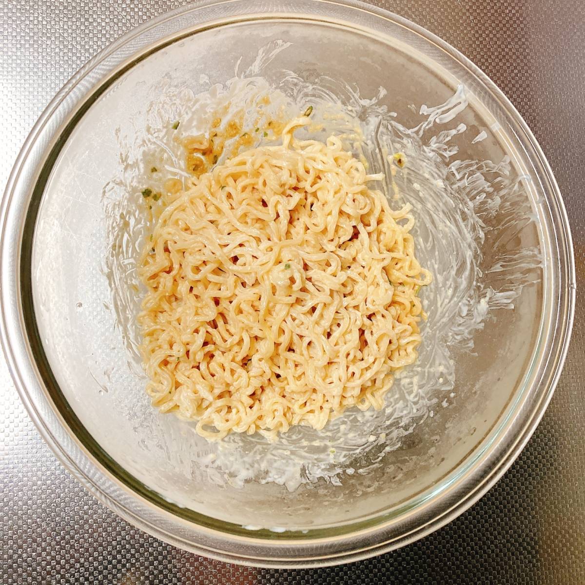 サッポロ一番公式の「たらこパスタ風しょうゆラーメン」のレシピ