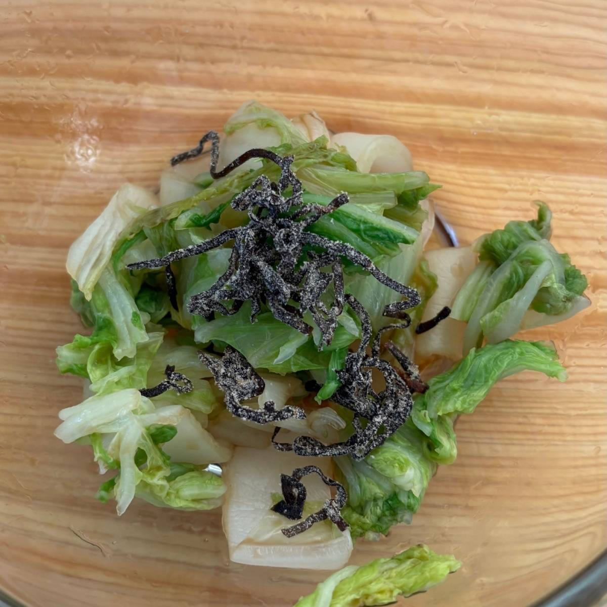 JAグループ公式の「白菜の子持ち昆布和え」のレシピ