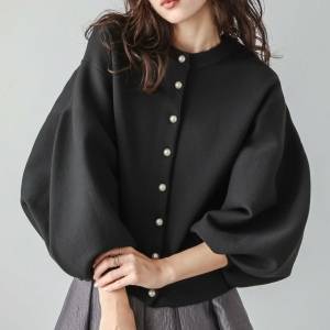  Lajour 2wayパールニットカーディガン 