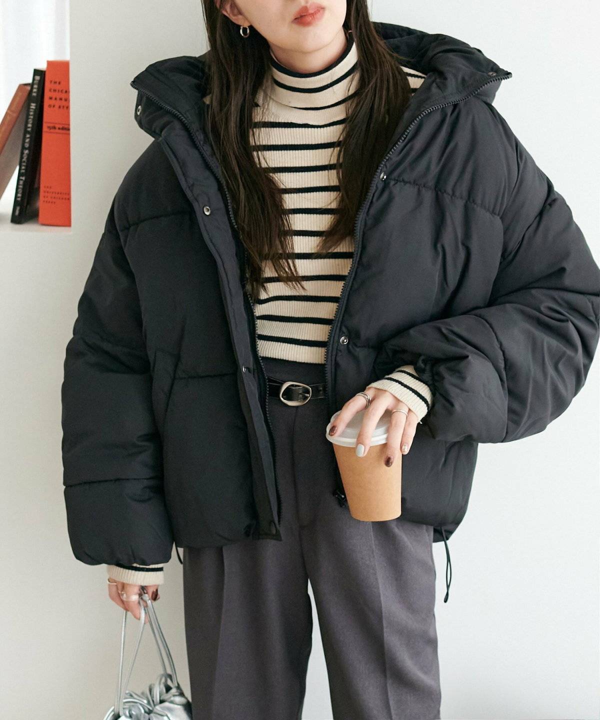 ダウンジャケットコーデ