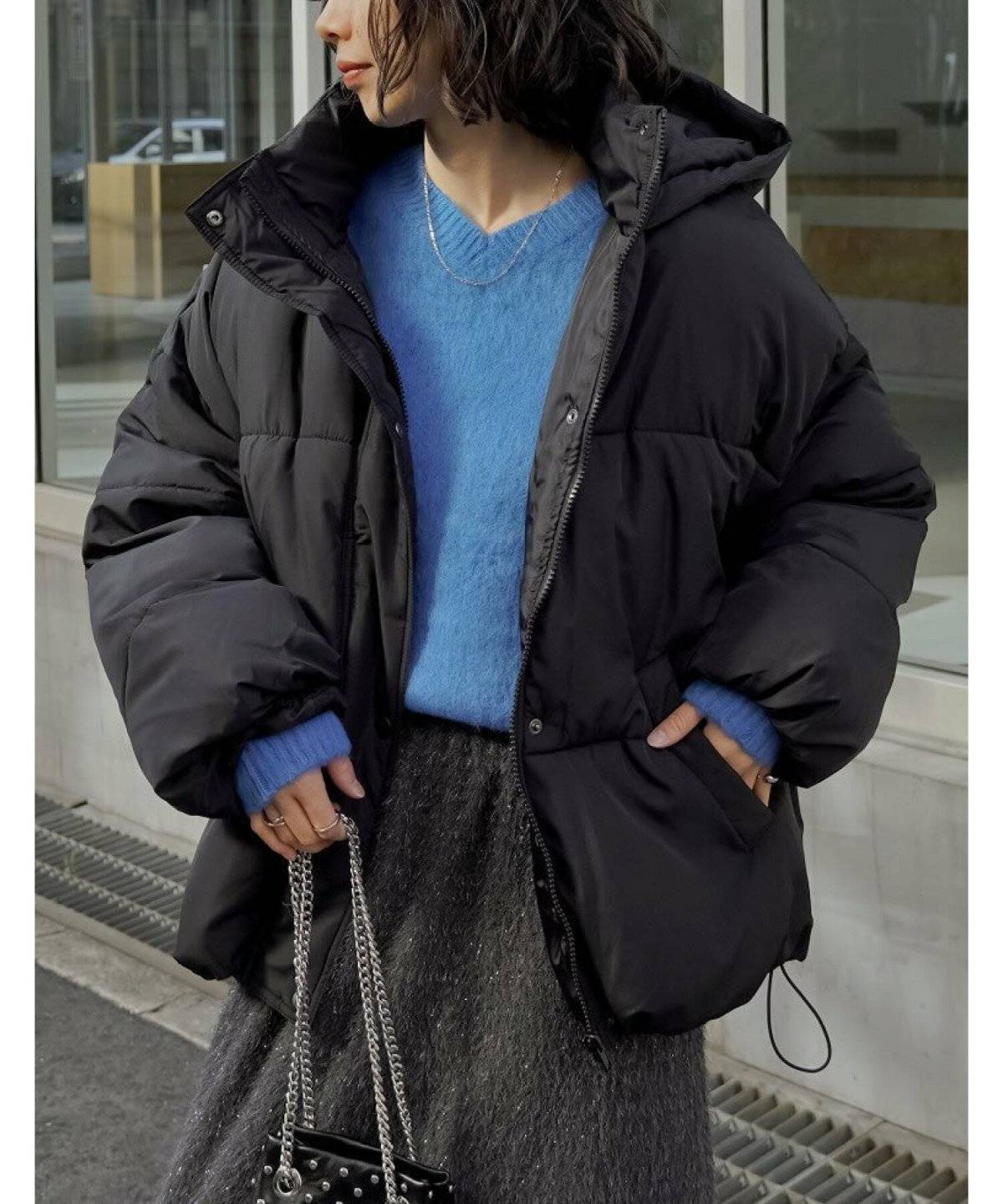 ロングコート×ロングスカート