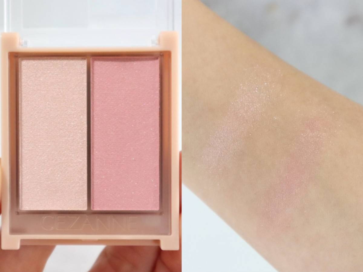 CEZANNE(セザンヌ) フェイスグロウカラー 03ロマンスグロウ(スウォッチ画像加工ver)