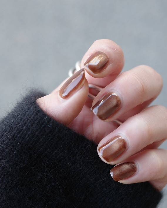 ブラウンマグネットネイル