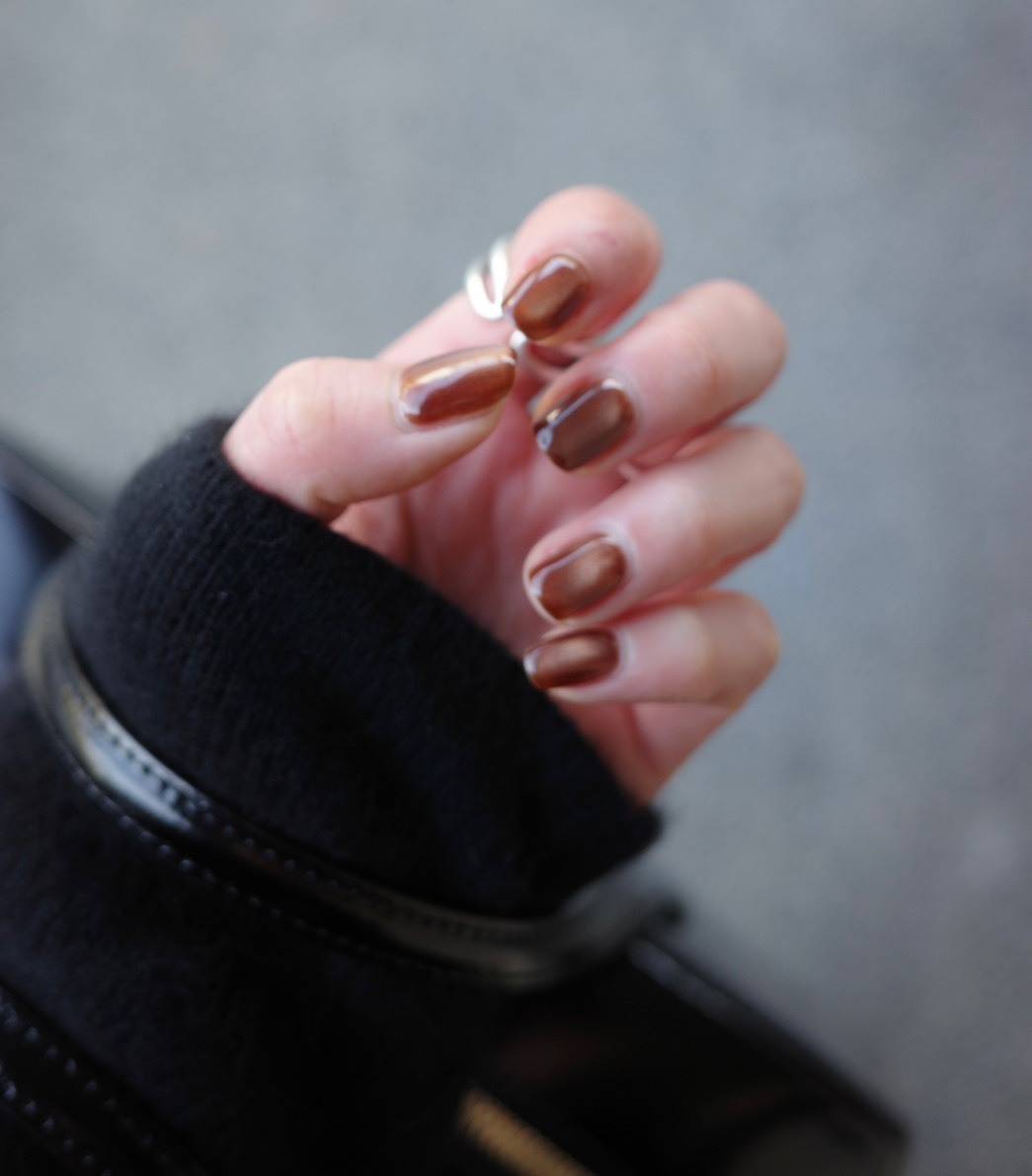 ブラウンマグネットネイル