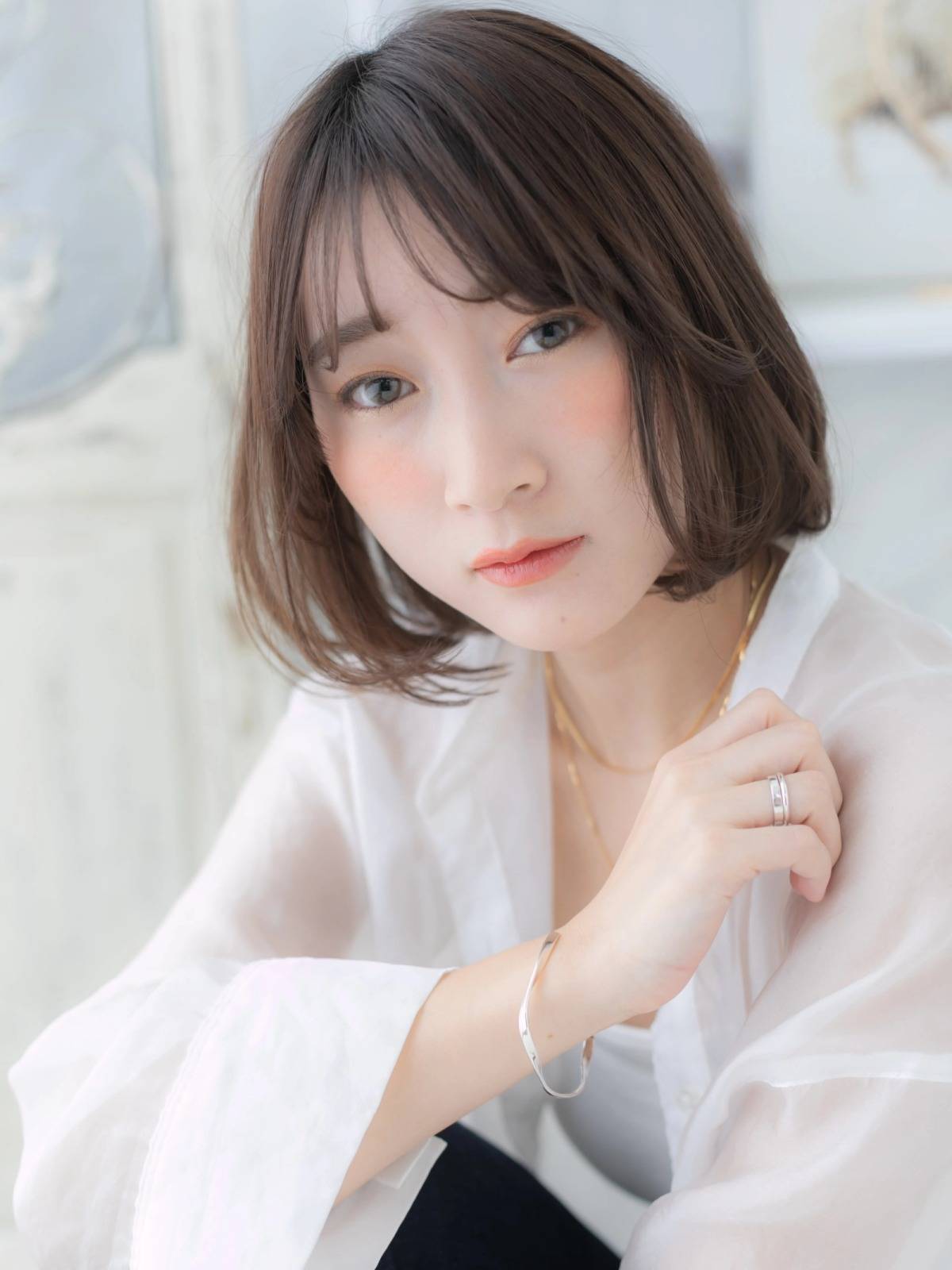 ワンカールの前下がりボブ