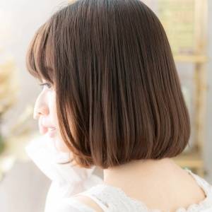  上品見え前下がりボブ 