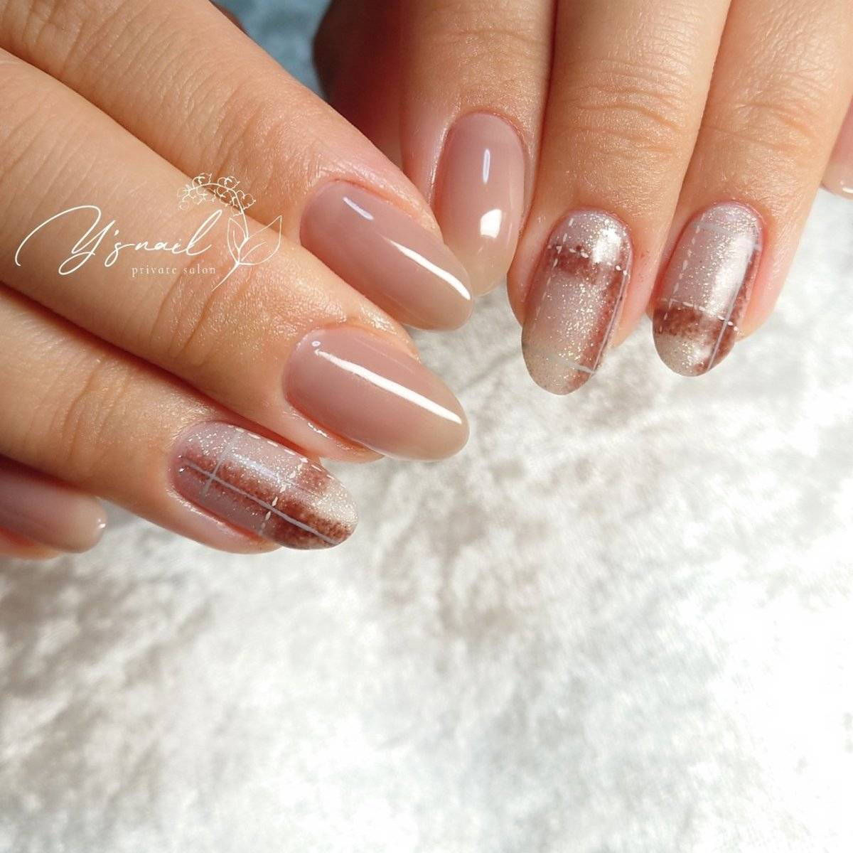 ヌーディーピンクネイル