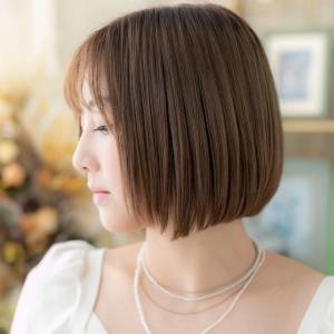  上品見え前下がりボブ 