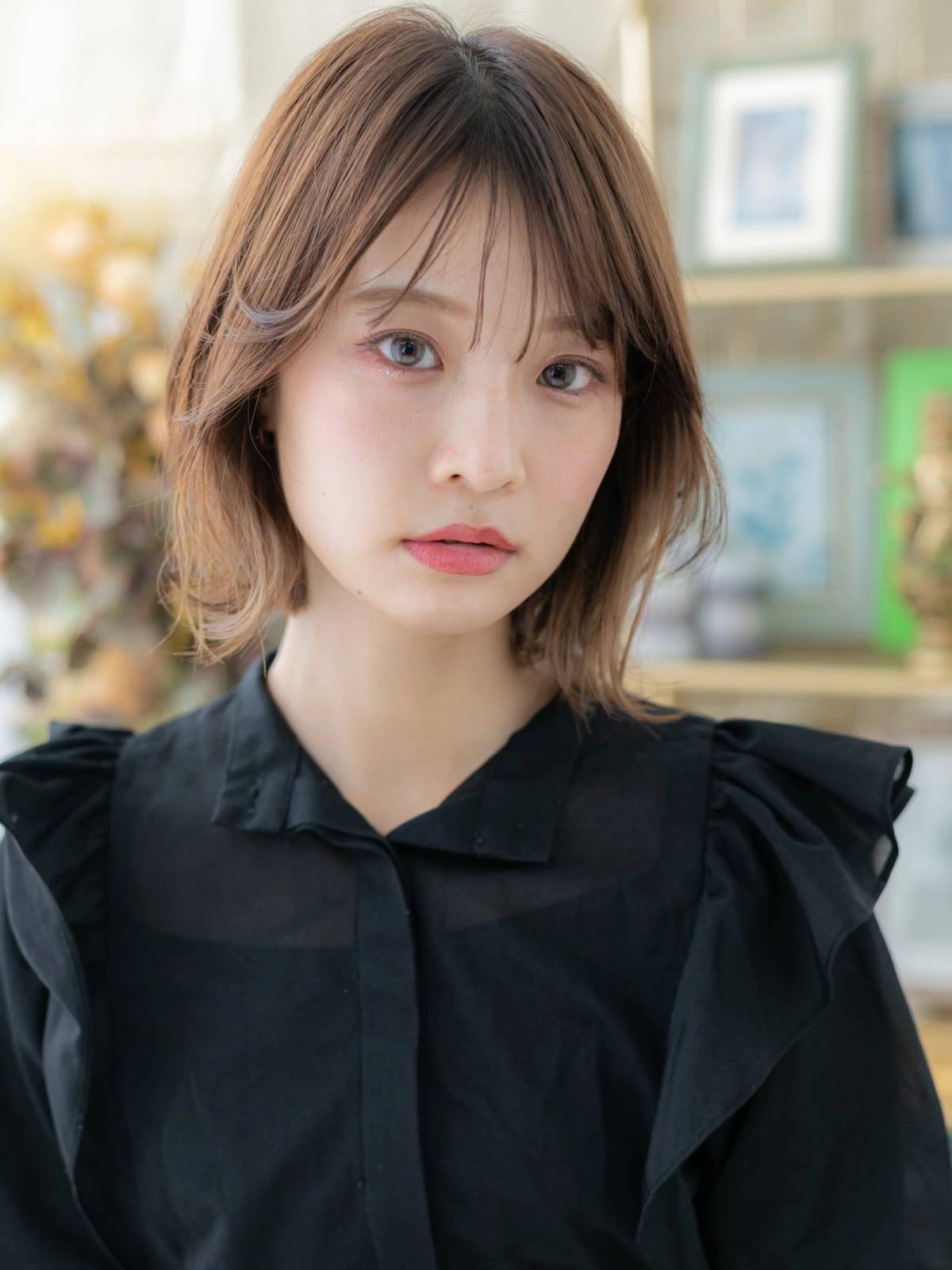 メリハリウルフボブ