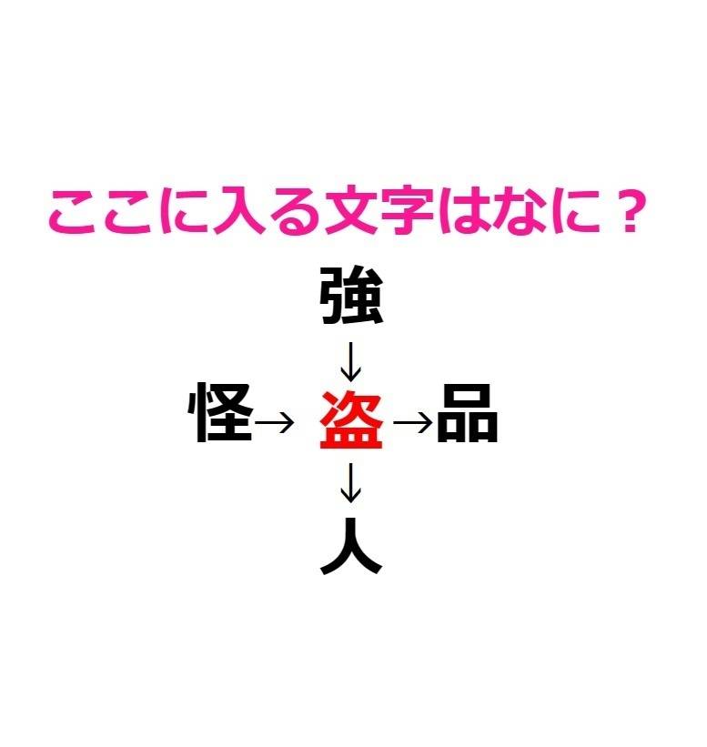 漢字穴埋め　盗　アンサー