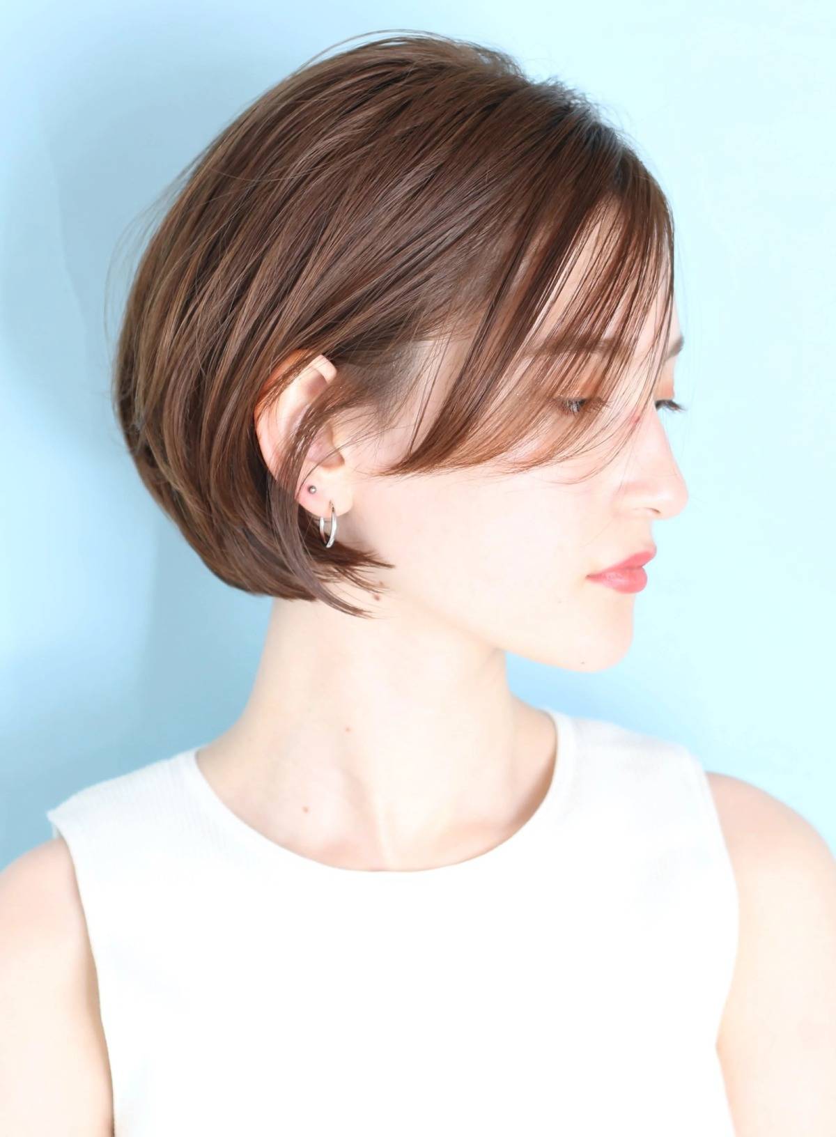 耳掛け大人ボブ