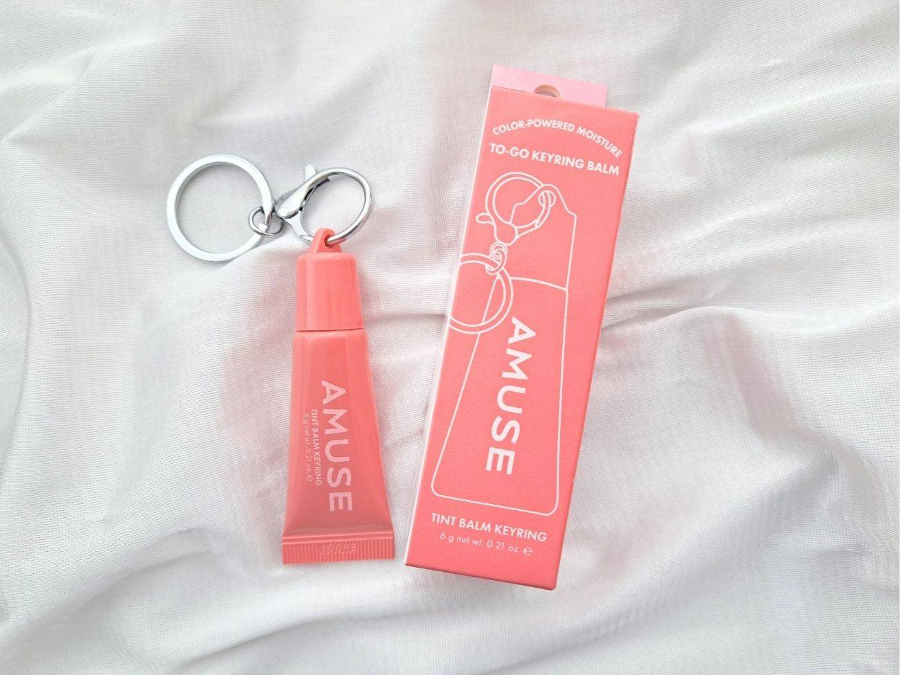 AMUSE ティントバームキーリング 09 ローズモモ