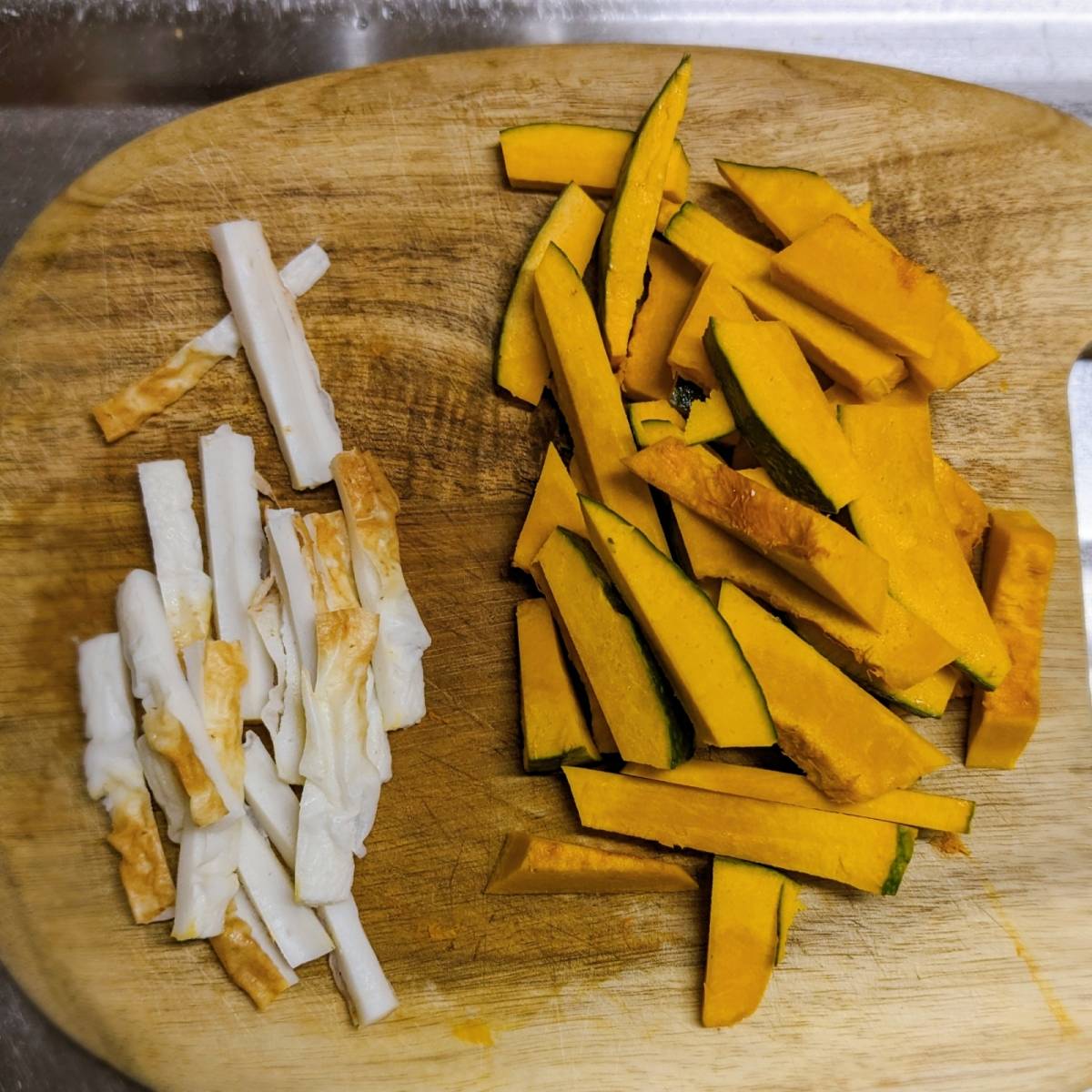 グループ公式の「やみつききんぴら！かぼちゃでかんたんおつまみ！」のレシピ